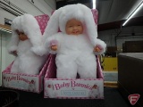 (2) Anne Geddes Baby Bunnies, new in box. Both
