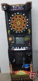 Arachnid Galaxy Top Gun Challenge coin operated dart board, lights come on, includes darts and tips