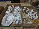 Child''s and miniature porcelain tea sets. Contents of 2 boxes