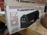 Standard rural mailbox, plastic