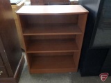 Wood book shelf, adjustable shelves, 36inHx28inWx13.5inD