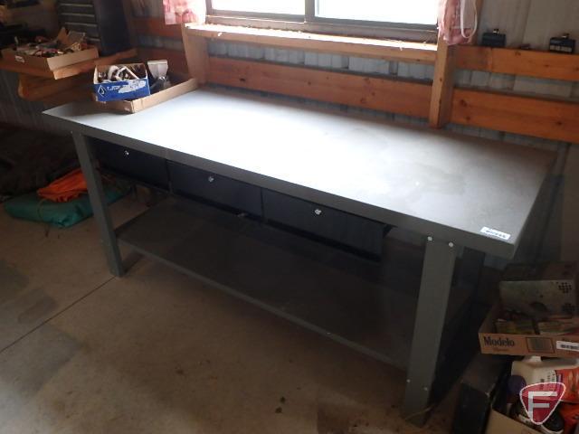 Kennedy 79in Work Bench Model 550016 3 Drawers Heavy