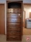 Harrison dresser with drawers and storage, 76 in high x 30 in wide