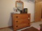 Virginia dresser with mirror, 33 in high x 42 wide x 18 deep measurements are without the mirror