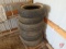 (6) used tires, P205/75R15, P195/75R14, (3)P225/75R15, and JR78-15,