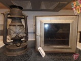 Primitive Kerosene lamp and stove top oven