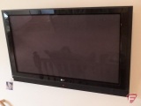 LG 60in flatscreen TV with base, Product code 60PC1D, SN 802AMBW019461