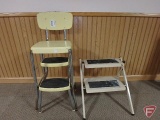 Step stools (both have paint splatters on them)