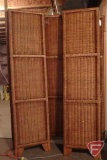 Wicker-like room dividers, partials (3)