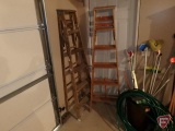 (2) wood 6ft ladders, both