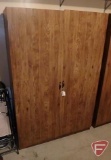 Pressed wood storage closet, 72inHx47inWx21inD