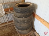(6) used tires, P205/75R15, P195/75R14, (3)P225/75R15, and JR78-15,