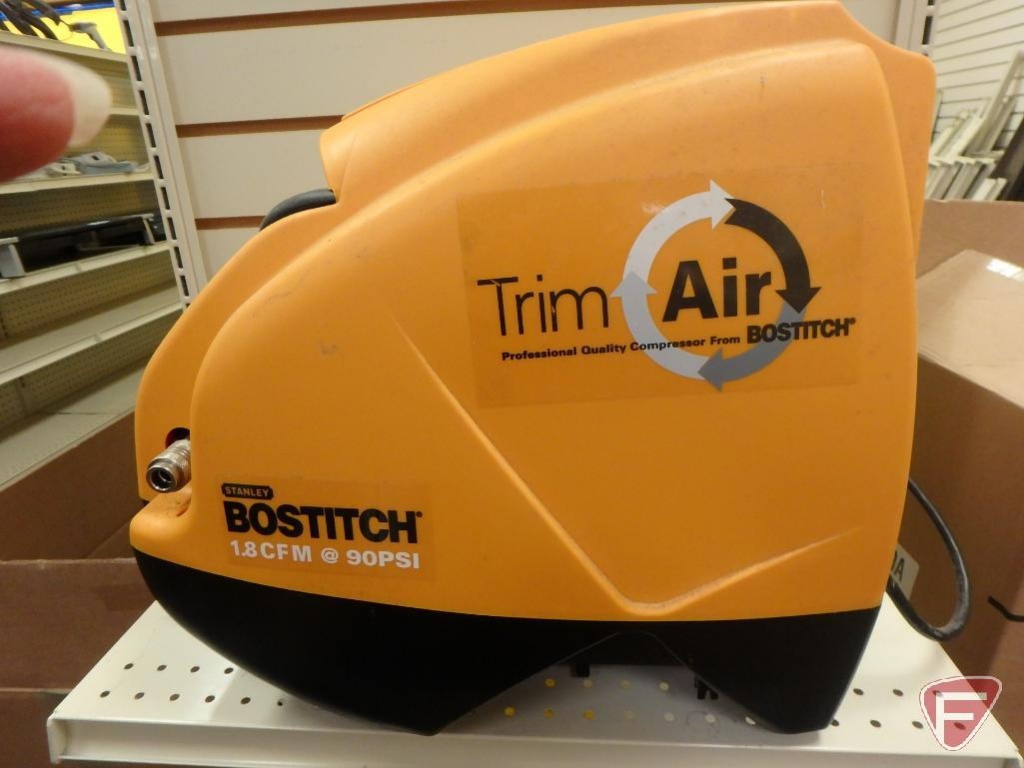 Stanley Bostitch Trim Air portable air compressor, 1.8cfm at 90 psi, 120v |  Industrial Machinery & Equipment Business Liquidations | Online Auctions |  Proxibid