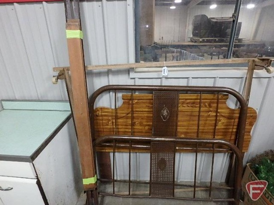 53-1/2"W metal headboard and footboard, metal bed frame, and other 60" headboard