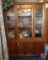 Wood hutch/buffet, 1 piece with under storage, contents NOT included, 50