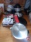 Pots and pans, food slicer, metal strainer, kitchen utensils, electric knife, baking pan,