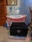 (4) decorative boxes, cards, and curlers