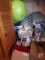 Blankets, rugs, curtain, air mattress, pillow cases, exercise ball