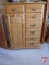 1 door 7 drawer wood storage/craft cabinet, 40