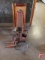 Bumper jack, Wards Riverside mechanics creeper, hand pump hydraulic ram