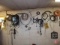 Contents of section: v-belts, rubber tubing, trouble work light, grandpa fixit sign,
