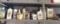 Shop chemicals: Jax grease, oils, brake fluid, coolant, Goldenrod oilers, and (2) fire extinguishers