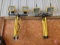 (2) adjustable halogen shop lights on tripod stands