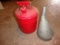 5 gallon safety gas can with funnel