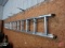 24' Keller aluminum extension ladder, 23' reach, 225lb capacity