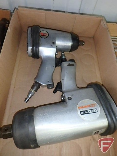 Test Right 3/4" drive pneumatic impact wrench and Mechair 1/2" drive pneumatic impact wrench