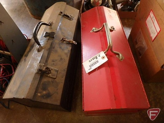 (2) metal tool boxes