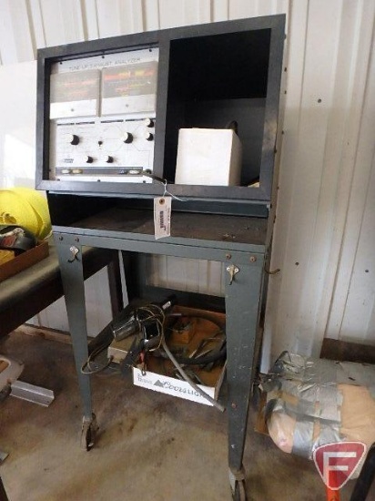 Sears/Penske Air-Fuel Ratio/Tune-Up analyzer model 244.21034 on rolling cart