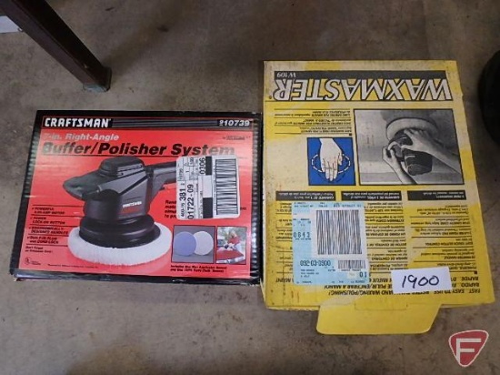 Craftsman 7" right angle buffer/polisher and Wax Master 9" random orbital waxer/polisher