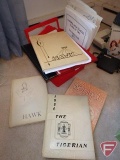 (5) yearbooks: Chaska High School Hawk 1958 to 1961 year books, Belle Plaine High School 1956, and