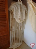 Vintage wedding dress with detachable train and veil, other vintage dress,