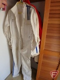 (2) Vintage racing jumpsuits and (6) jackets with advertising
