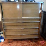 7 drawer wood dresser, 41