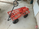 Garden/utility wagon with pneumatic wheels, 16-3/4