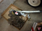 Come-along ratcheting tool and chain