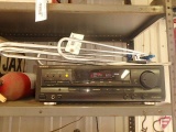 Technics SA-EX400 AM/FM radio stereo receiver, (2) speakers, and FM antenna