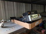 Cobra 25LTD CB radio with antenna and Cobra Superheterodyne meter