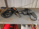 Wagner power stripper heat gun and Black & Decker Professional 3/8