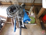 Squeegees, hatchet, coal shovel, funnel, tape measure, filter wrench, light bulbs