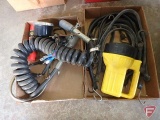 7 pin trailer connector, 4 pin and 6 pin trailer connectors, rubber bungees, tachometer,