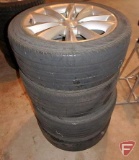 (4) P235/45R18 tires on 5 bolt rim, off of a 2012 Buick Verano
