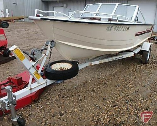 16' Starcraft aluminum boat with Mercury 70 outboard motor with power trim, **TRAILER NOT INCLUDED