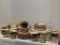 Franciscan Apple Earthenware set, plates, cups, saucers, pedestal bowl, glasses, dessert cups
