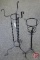 (2) Wrought iron plant stands, tallest is 38inH, Both