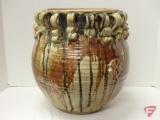 Ceramic pot/planter, 13inH, crack on bottom