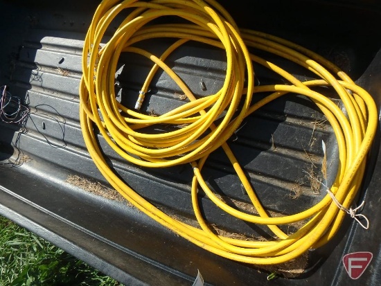 (2) 1/2" ID max 300psi hoses with water coupling ends, each approx. 50' length
